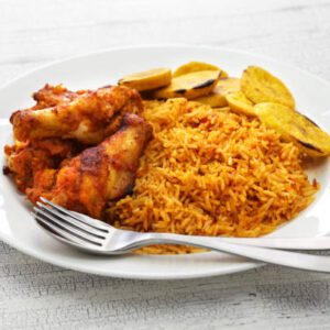 CHICKEN/FRIED RICE/PLANTAIN